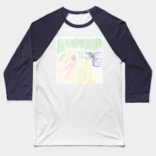 Toddler and Kitties Baseball T-Shirt